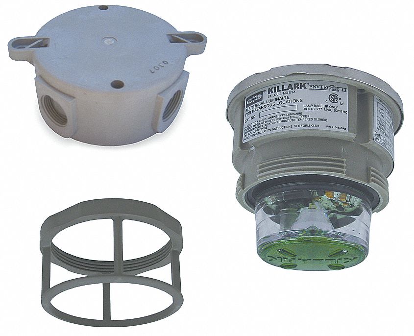 Hazardous Location Signal Light: LED, 120 to 240 V AC, 5 1/2 in Overall Ht, Green