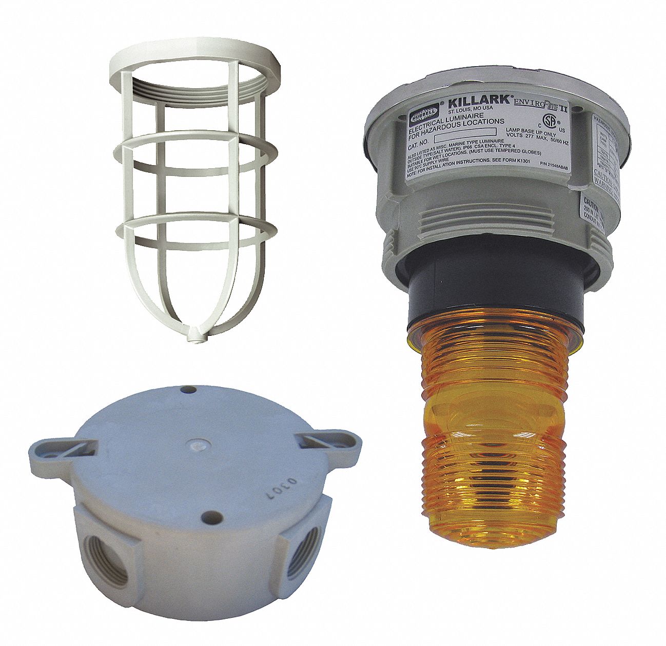 Hazardous Location Signal Light: Xenon, 120 V AC, 11 3/16 in Overall Ht, Amber, NVSZMFG01AXG