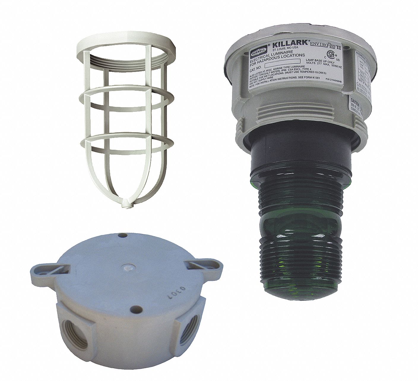 Hazardous Location Signal Light: Xenon, 120 V AC, 11 3/16 in Overall Ht, Green, NVSZMFG01GXG