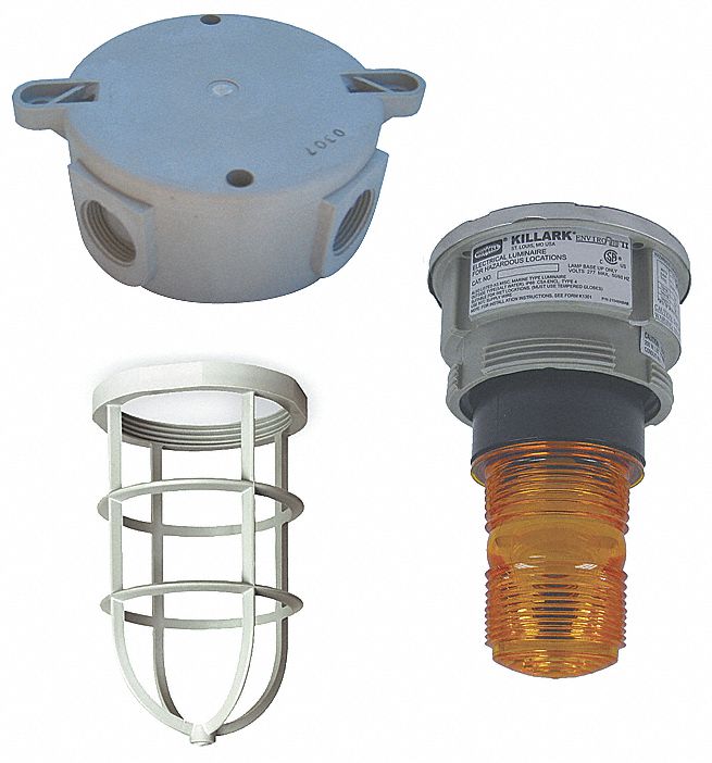 Hazardous Location Signal Light: Xenon, 12 to 80 V DC, 11 3/16 in Overall Ht, Amber