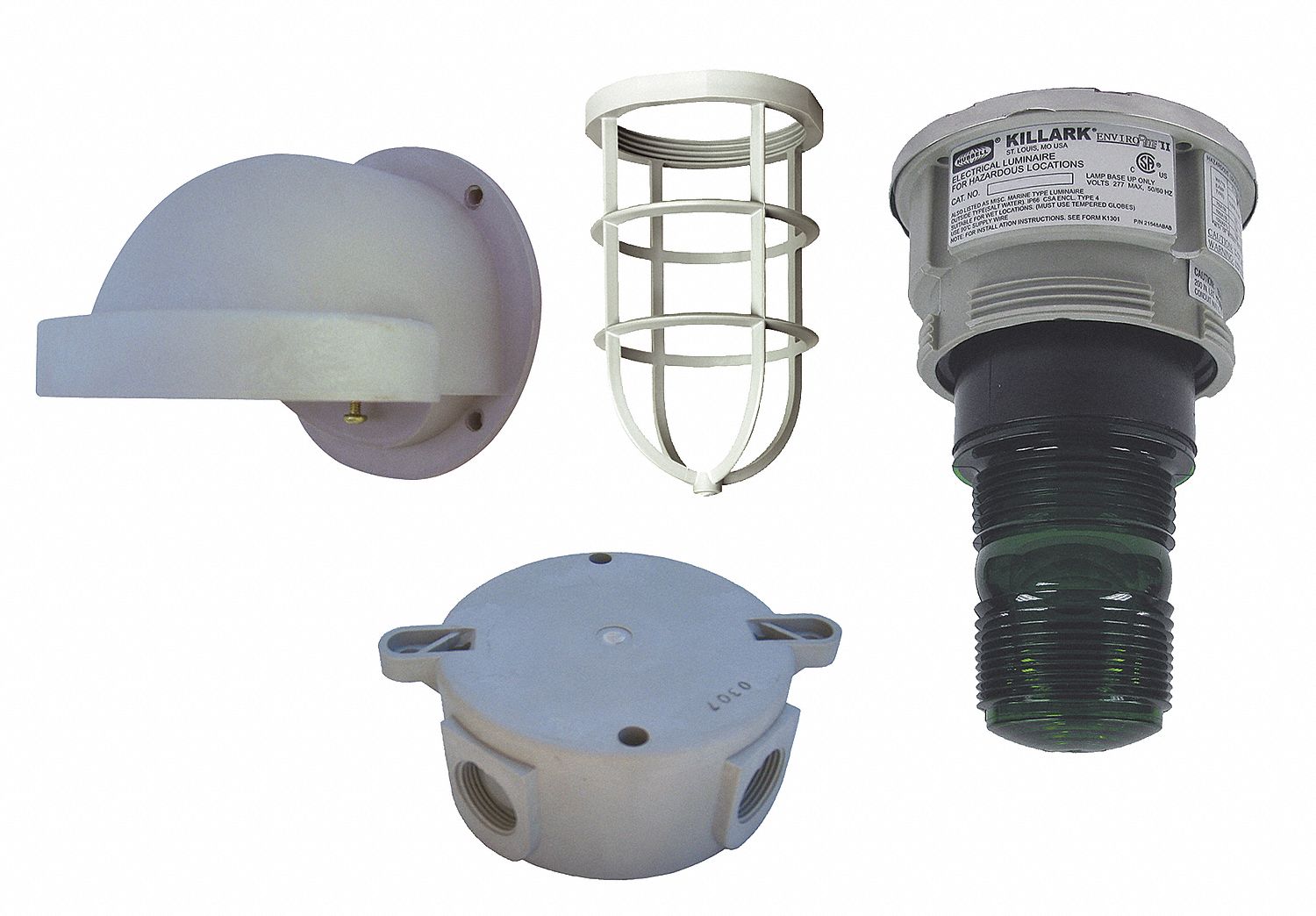 Hazardous Location Signal Light: Xenon, 120 V AC, 11 3/16 in Overall Ht, 7 1/4 in Overall Lg