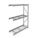 BULK STORAGE RACK, ADD-ON, HEAVY-DUTY, 72 IN X 24 IN X 96 IN, STEEL WIRE, 3 SHELVES