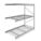 BULK STORAGE RACK, ADD-ON, HEAVY-DUTY, 96 IN X 48 IN X 96 IN, STEEL WIRE, 3 SHELVES