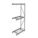 BULK STORAGE RACK, ADD-ON, HEAVY-DUTY, 48 IN X 24 IN X 120 IN, STEEL WIRE, 3 SHELVES