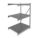 BULK STORAGE RACK, ADD-ON, HEAVY-DUTY, 48 IN X 36 IN X 72 IN, RIBBED STEEL, 3 SHELVES