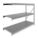 BULK STORAGE RACK, ADD-ON, HEAVY-DUTY, 96 IN X 36 IN X 72 IN, RIBBED STEEL, 3 SHELVES