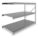 BULK STORAGE RACK, ADD-ON, HEAVY-DUTY, 96 IN X 48 IN X 72 IN, RIBBED STEEL, 3 SHELVES