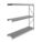 BULK STORAGE RACK, ADD-ON, HEAVY-DUTY, 96 IN X 24 IN X 96 IN, RIBBED STEEL, 3 SHELVES