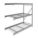 BULK STORAGE RACK, ADD-ON, HEAVY-DUTY, 72 IN X 36 IN X 72 IN, STEEL WIRE, 3 SHELVES
