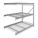 BULK STORAGE RACK, ADD-ON, HEAVY-DUTY, 72 IN X 48 IN X 72 IN, STEEL WIRE, 3 SHELVES