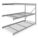 BULK STORAGE RACK, ADD-ON, HEAVY-DUTY, 96 IN X 48 IN X 72 IN, STEEL WIRE, 3 SHELVES