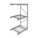 BULK STORAGE RACK, ADD-ON, HEAVY-DUTY, 48 IN X 36 IN X 96 IN, STEEL WIRE, 3 SHELVES