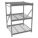 BULK STORAGE RACK, STARTER, HEAVY-DUTY, 48 IN X 48 IN X 72 IN, STEEL WIRE, 3 SHELVES