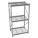 BULK STORAGE RACK, STARTER, HEAVY-DUTY, 48 IN X 36 IN X 96 IN, STEEL WIRE, 3 SHELVES