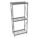 BULK STORAGE RACK, STARTER, HEAVY-DUTY, 48 IN X 24 IN X 120 IN, STEEL WIRE, 3 SHELVES