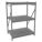 BULK STORAGE RACK, STARTER, HEAVY-DUTY, 48 IN X 36 IN X 72 IN, RIBBED STEEL, 3 SHELVES