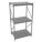 BULK STORAGE RACK, STARTER, HEAVY-DUTY, 48 IN X 36 IN X 96 IN, RIBBED STEEL, 3 SHELVES