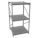 BULK STORAGE RACK, STARTER, HEAVY-DUTY, 48 IN X 48 IN X 96 IN, RIBBED STEEL, 3 SHELVES