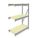 BULK STORAGE RACK, ADD-ON, HEAVY-DUTY, 48 IN X 24 IN X 72 IN, PARTICLEBOARD, 3 SHELVES