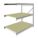 BULK STORAGE RACK, ADD-ON, HEAVY-DUTY, 72 IN X 48 IN X 72 IN, PARTICLEBOARD, 3 SHELVES