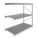 BULK STORAGE RACK, ADD-ON, HEAVY-DUTY, 96 IN X 48 IN X 96 IN, RIBBED STEEL, 3 SHELVES
