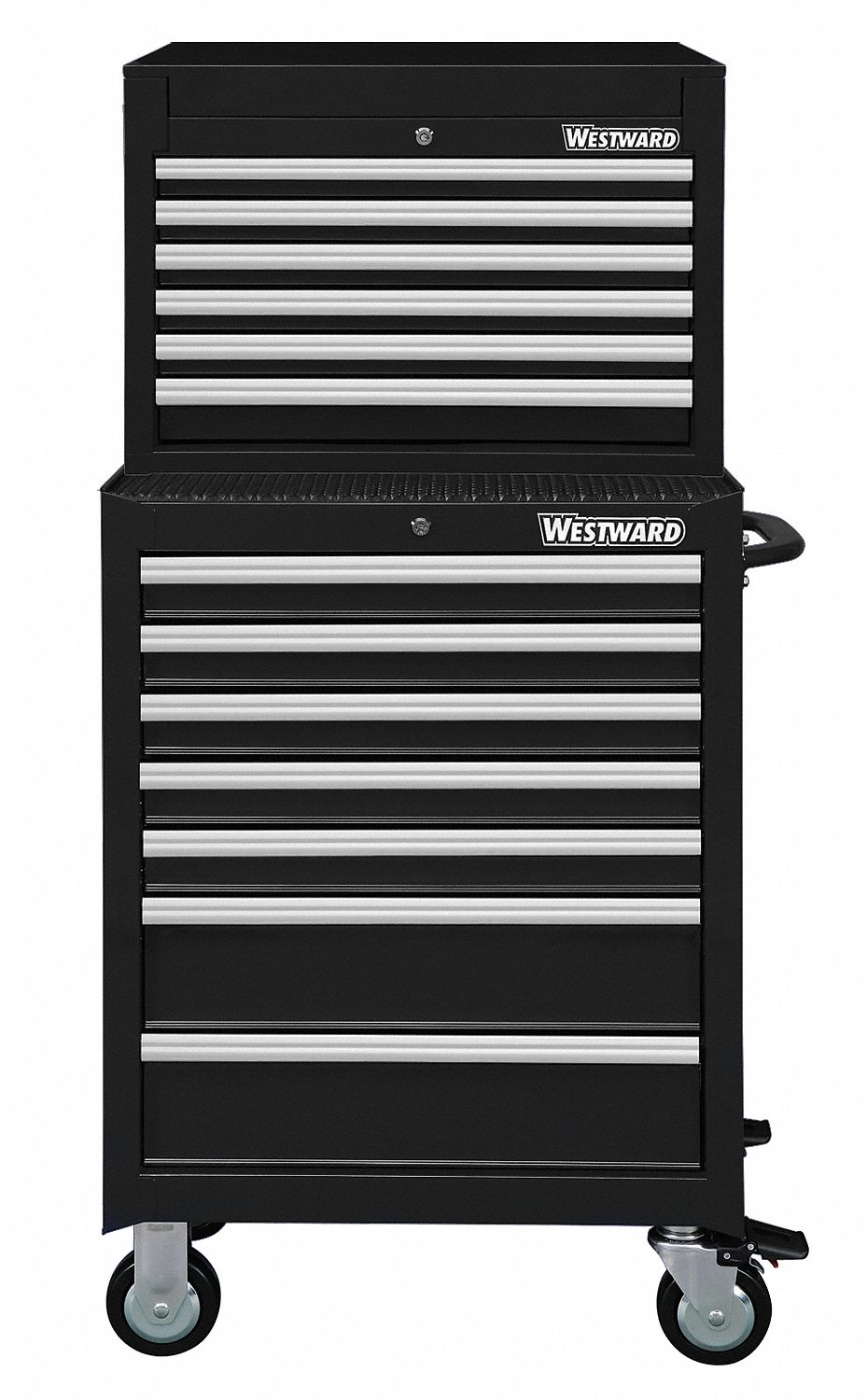 Blk Light Duty Tool Chest/Cabinet Combo