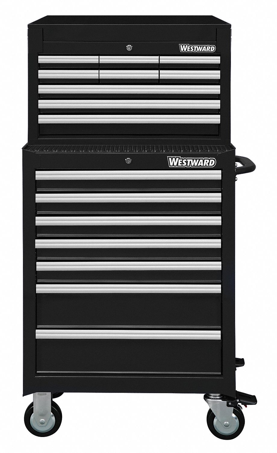 Blk Light Duty Tool Chest/Cabinet Combo