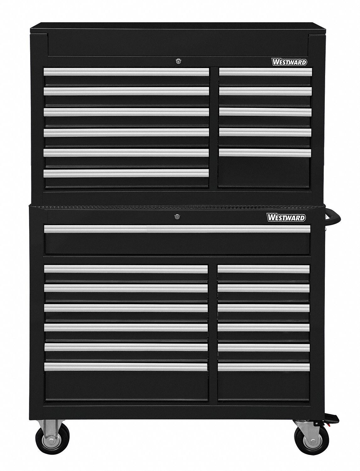 Westward 7CY14 Blk, Heavy Duty, Tool Chest/Cabinet Combo