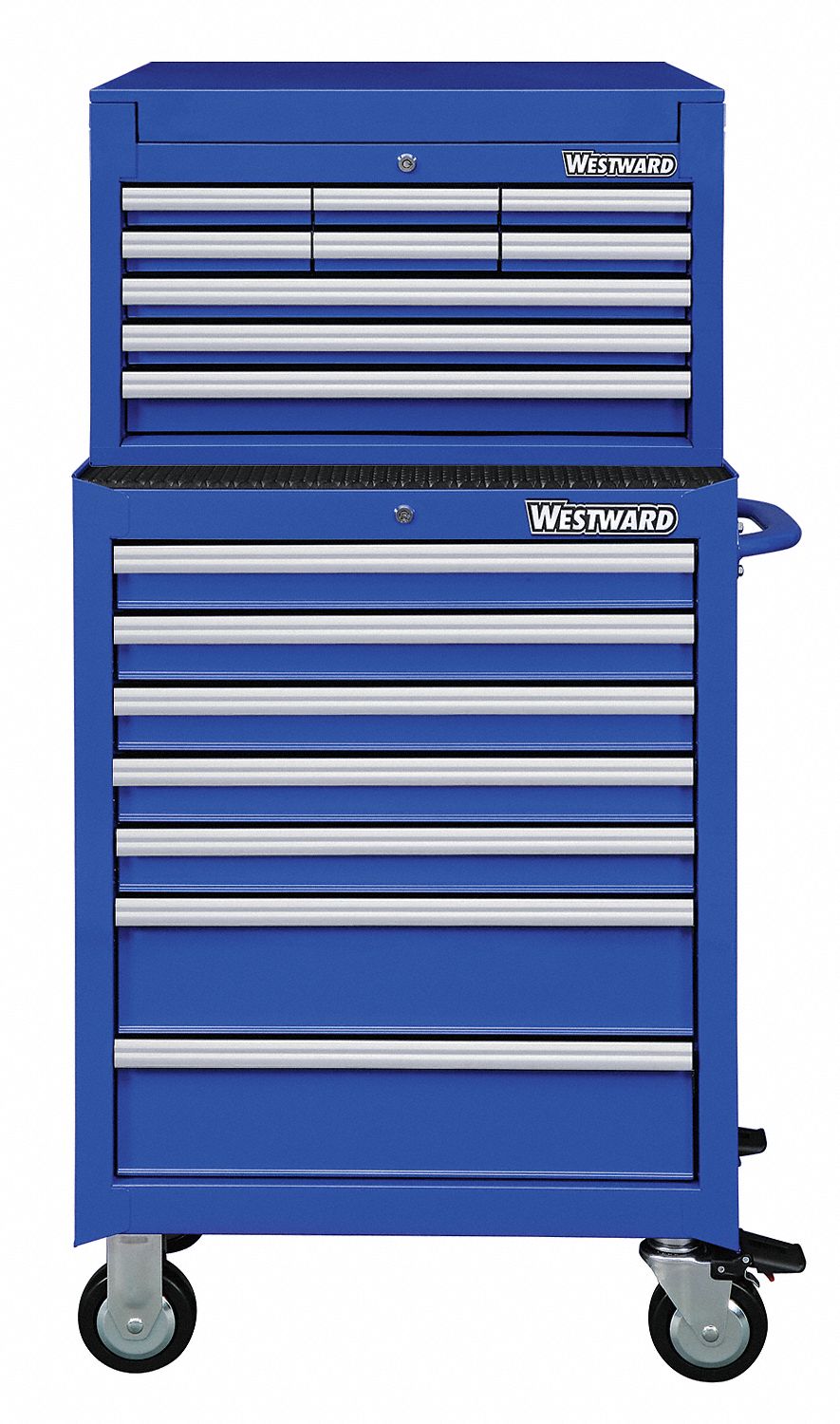 Westward 7CY30 Blue, Light Duty, Tool Chest/Cabinet Combo