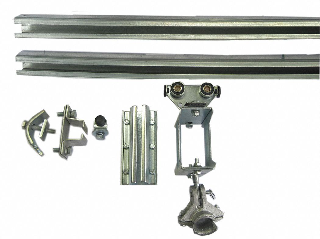 DAYTON Festoon System Kit, CTrack, 50 Ft, Round 7CZ507CZ50 Grainger