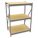 BULK STORAGE RACK, STARTER, HEAVY-DUTY, 48 IN X 36 IN X 72 IN, PARTICLEBOARD, 3 SHELVES
