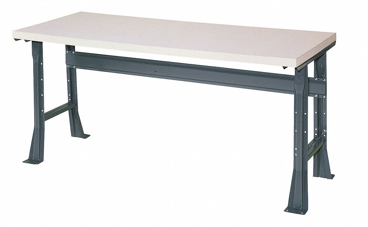 GRAINGER APPROVED Workbench, Laminate, 30 in Depth, 34 in Height, 60 in