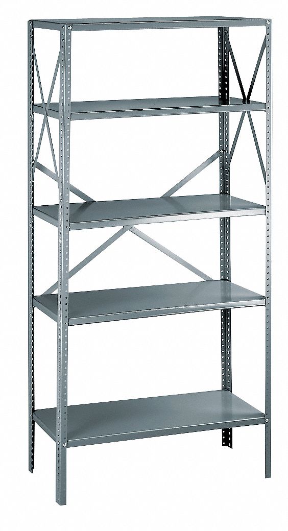 Freestanding Stationary Metal Shelving