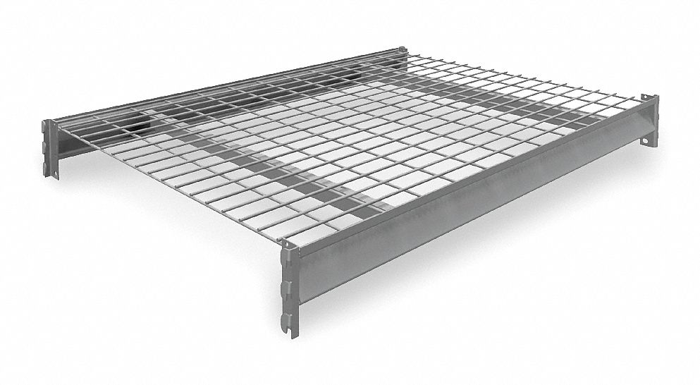 SHELF, 48 IN X 36 IN, 14 GA BEAMS, 5 AWG DECKING, GALVANIZED WIRE, 4,150 LB LOAD CAPACITY