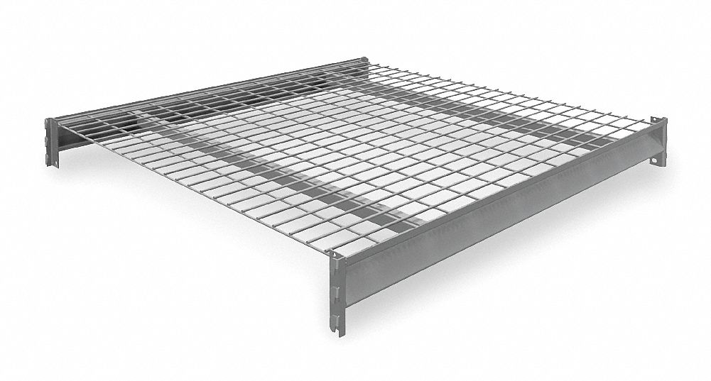SHELF, 48 IN X 48 IN, 14 GA BEAMS, 5 AWG DECKING, GALVANIZED WIRE, 4,150 LB LOAD CAPACITY