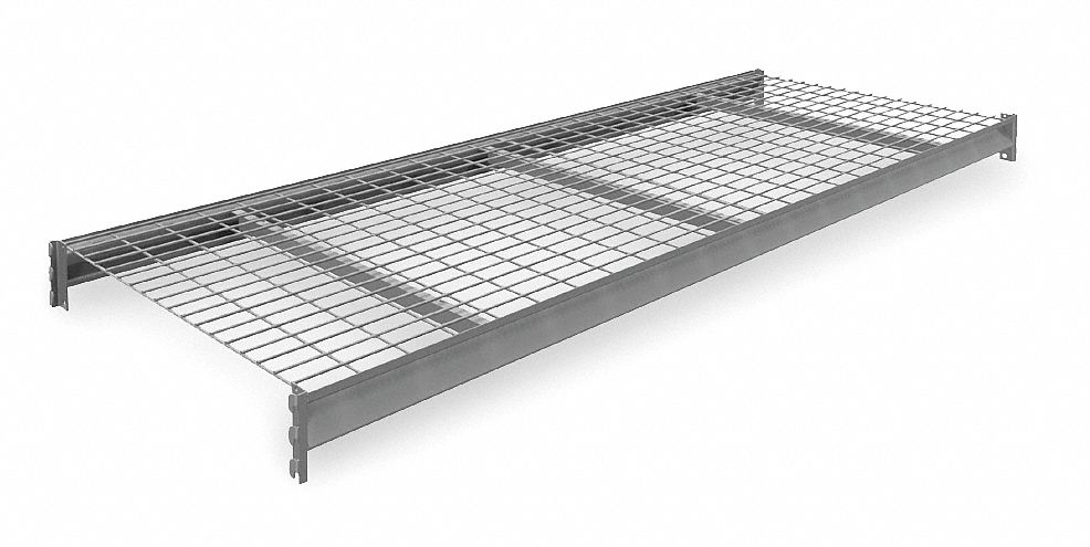SHELF, 96 IN X 36 IN, 14 GA BEAMS, 5 AWG DECKING, GALVANIZED WIRE, 2,150 LB LOAD CAPACITY