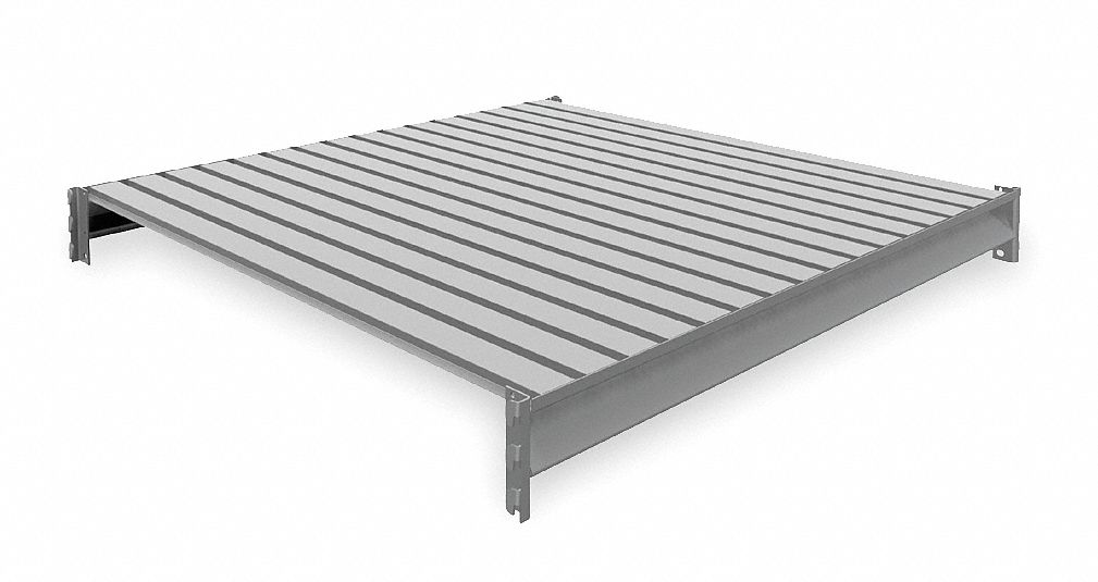 SHELF, 48 IN X 48 IN, 22 GA BEAMS, STEEL, 4,150 LB LOAD CAPACITY