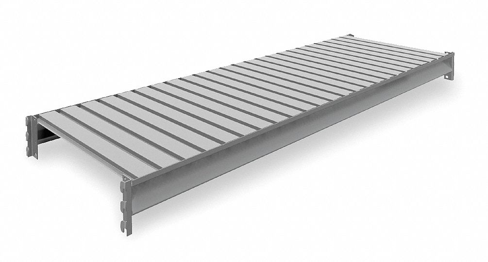 SHELF, 72 IN X 24 IN, 22 GA BEAMS, STEEL, 2,750 LB LOAD CAPACITY