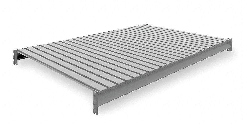 SHELF, 72 IN X 48 IN, 22 GA BEAMS, STEEL, 2,750 LB LOAD CAPACITY