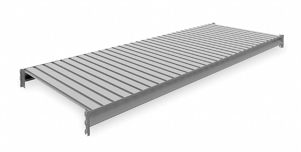 SHELF, 96 IN X 36 IN, 22 GA BEAMS, STEEL, 2,150 LB LOAD CAPACITY