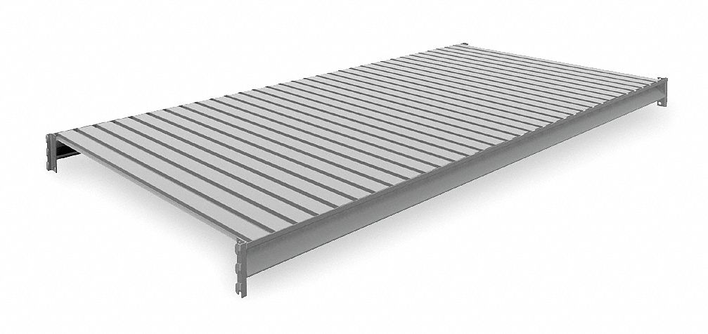 SHELF, 96 IN X 48 IN, 22 GA BEAMS, STEEL, 2,150 LB LOAD CAPACITY