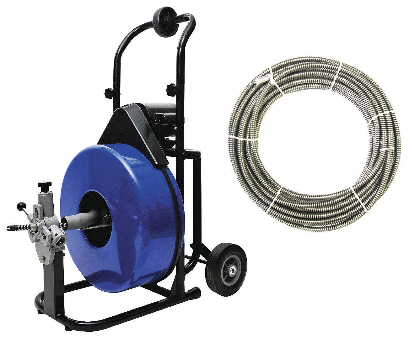 Drain Cleaning Machine: Corded, For 4 in to 8 in Pipe, 3/4 in Cable Dia., 100 ft Cable Lg.