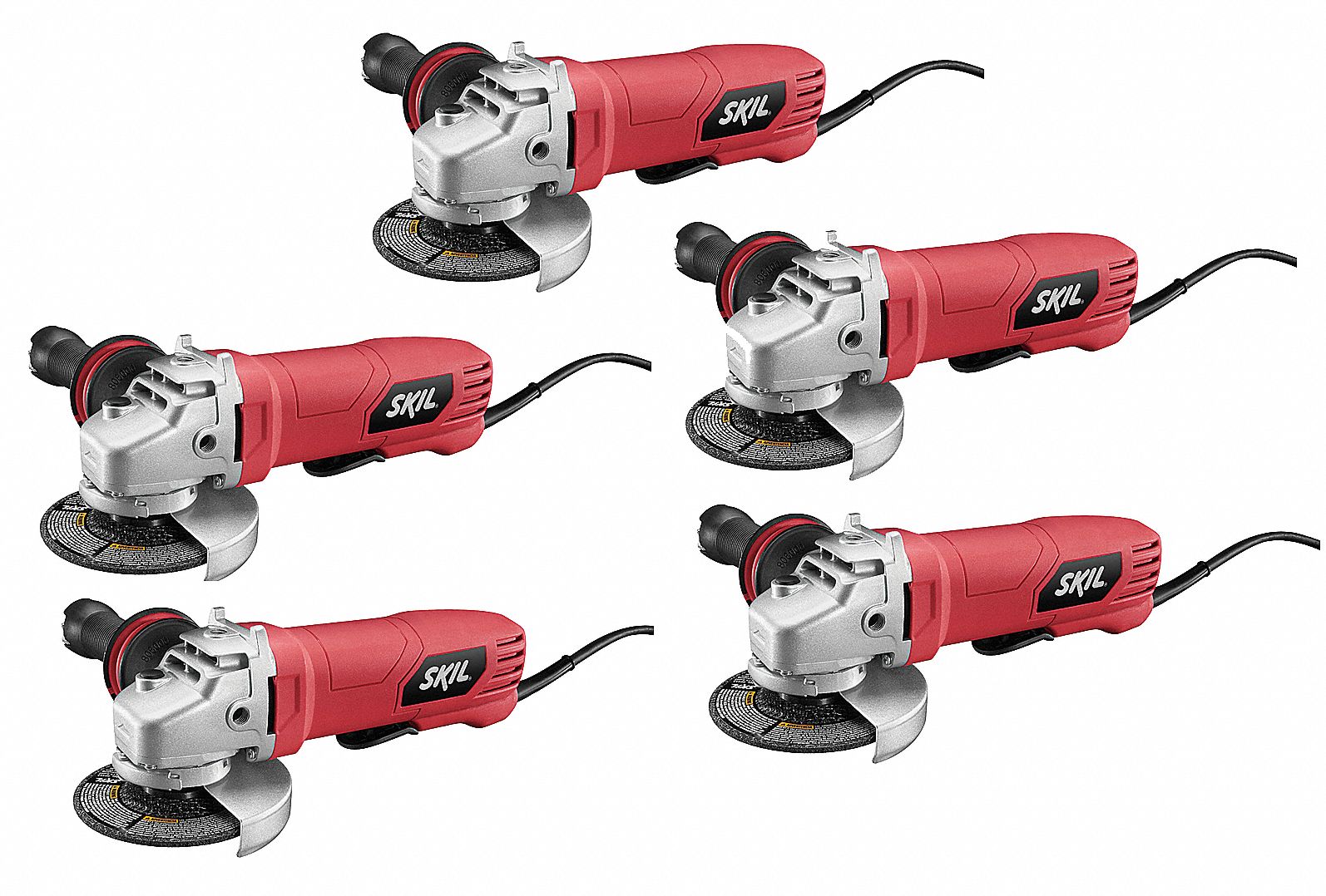 SKIL Angle Grinder, 4 1/2 in Wheel Dia., 7 Amps, 120, 11,000 No Load