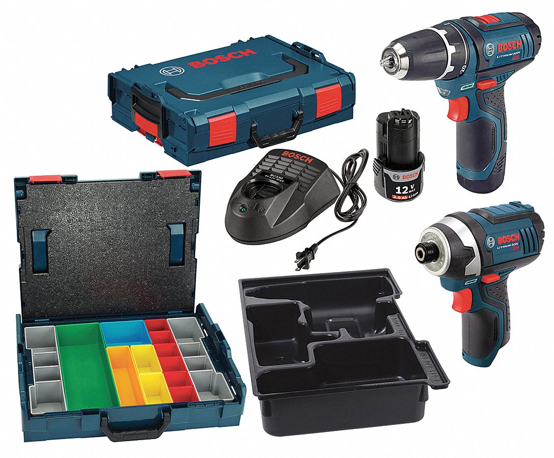 Bosch Cordless Drill Impact Driver Carrying Case 12 0 Voltage