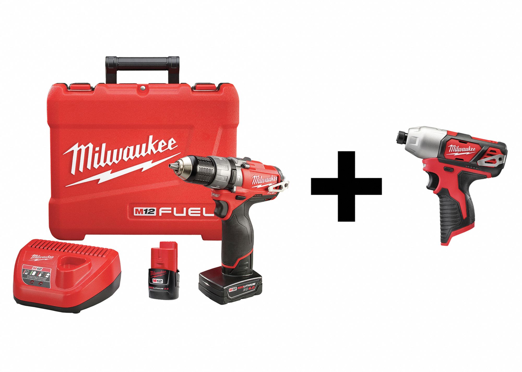 MILWAUKEE Cordless Hammer Drill/Driver Kit 7DF71240422 246220
