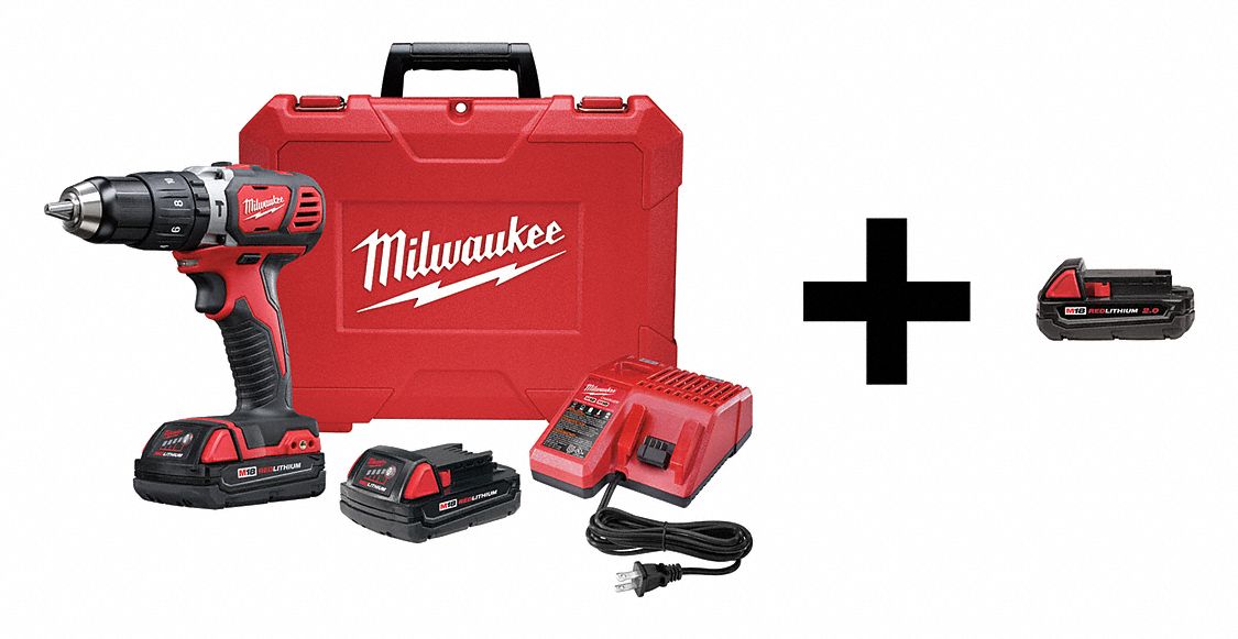 Hammer Drill/Driver Kit, 18V