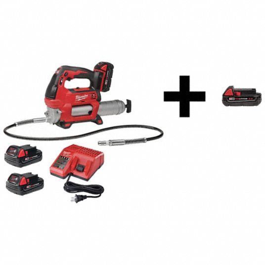 Milwaukee electric grease online gun