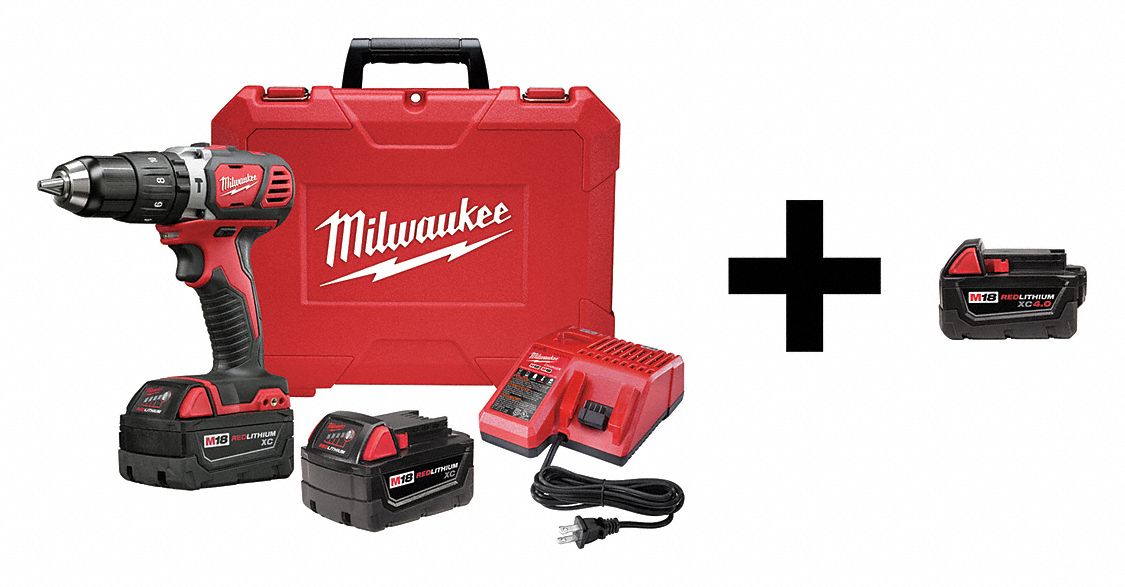 Milwaukee 2607-22 M18 1/2 Kit de taladro de martillo Xc