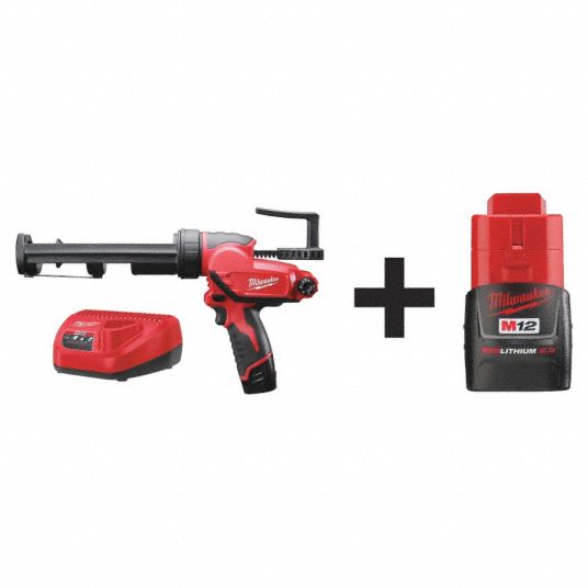 MILWAUKEE Cordless Caulk Gun Kit, 12.0V 7DX69244121 48112420