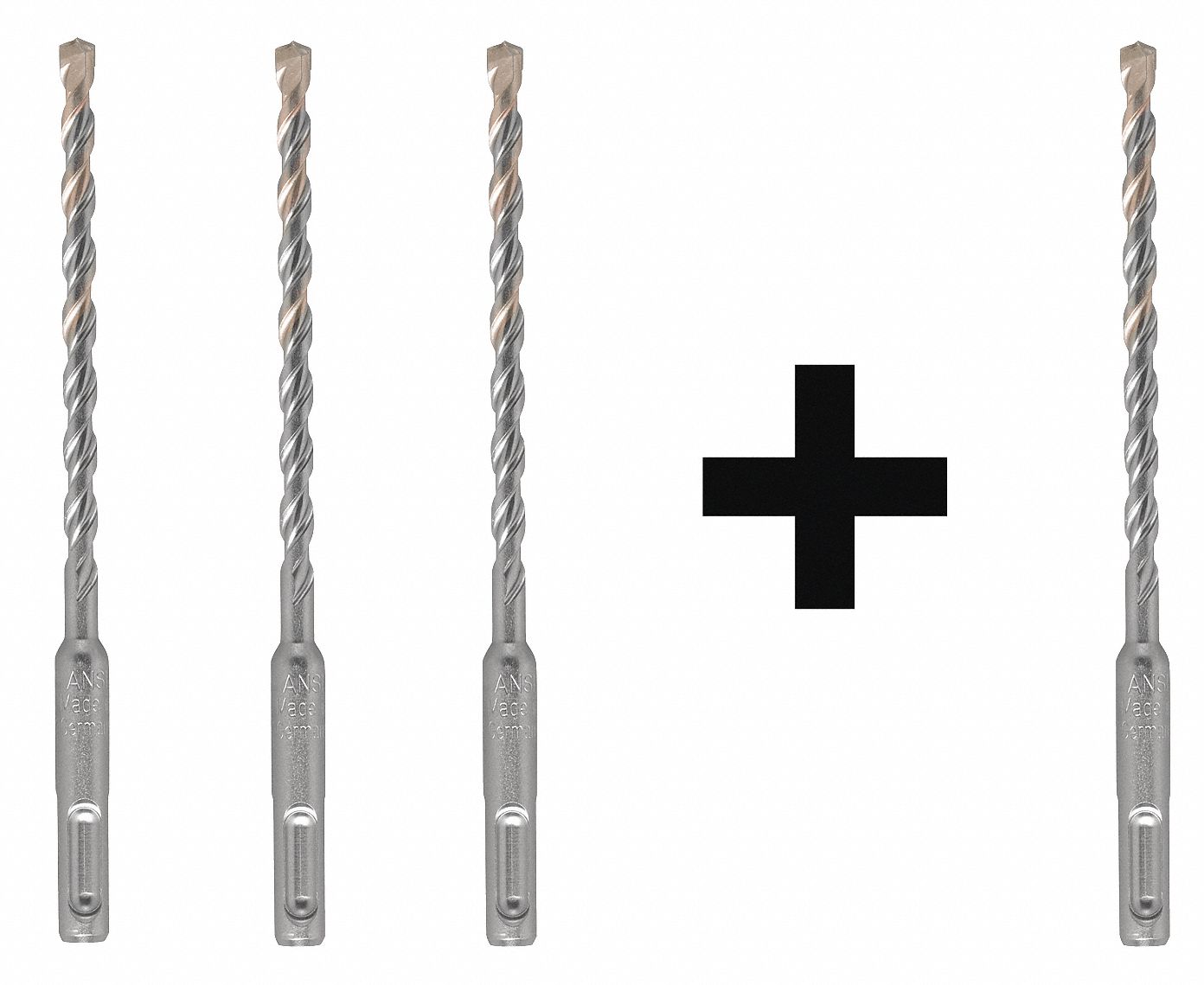 MILWAUKEE Hammer Drill Bit, SDS Plus, 1/4" x 4" 7DY5648207431